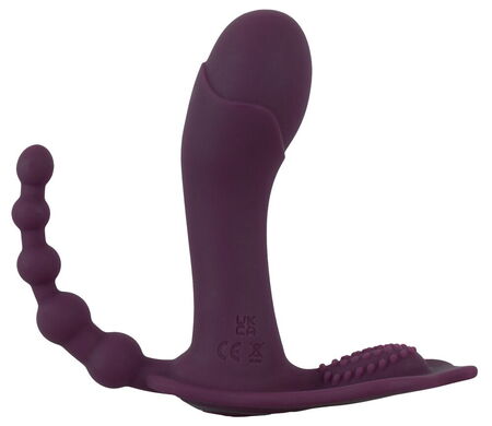 Фиолетовый вибратор для ношения в трусиках ARIVA RC Panty Vibrator